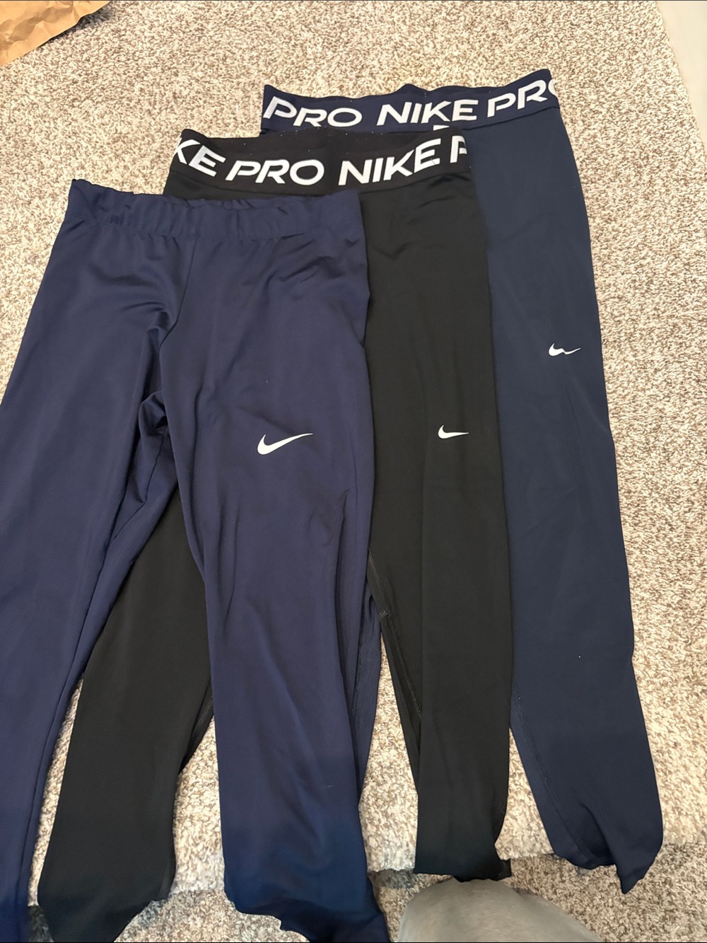 Nike Kids Leggings Bundle - Navy & Black